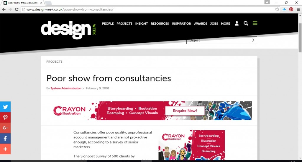 DW Poor show from consultancies 09022001